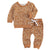 Baylor floral sweatsuit in rust