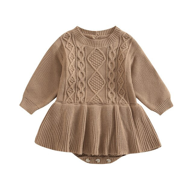 Willow knit dress in coffee