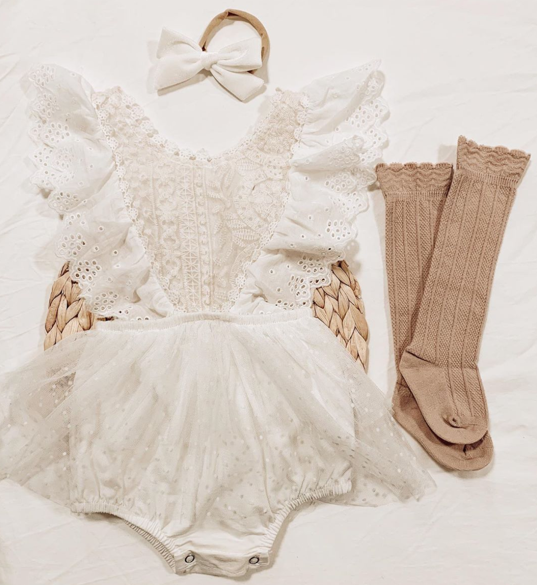 Girls clearance lace romper