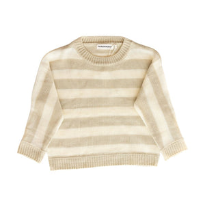Pax Striped Sweater in Khaki