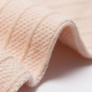 Cable knit socks in beige