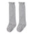 Cable knit socks in grey